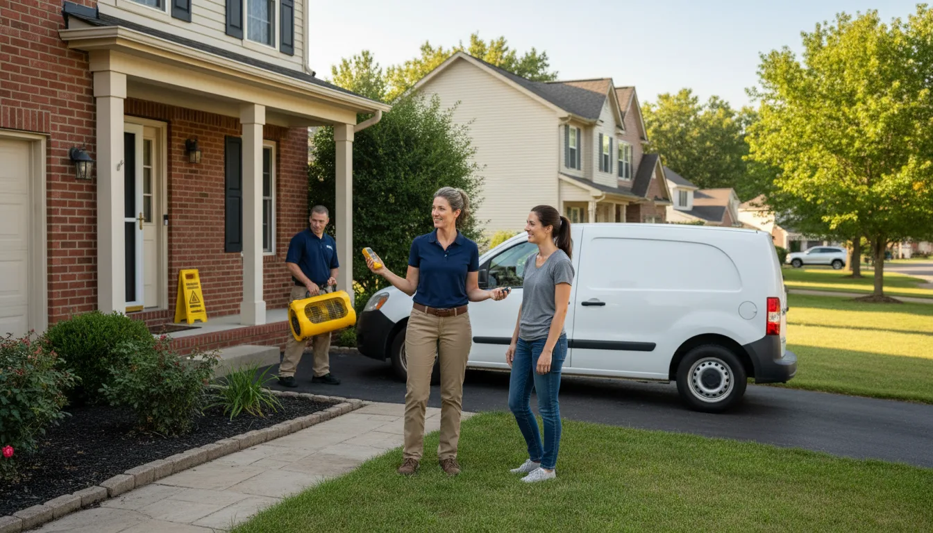 Residential water damage restoration in Anselmo, NE